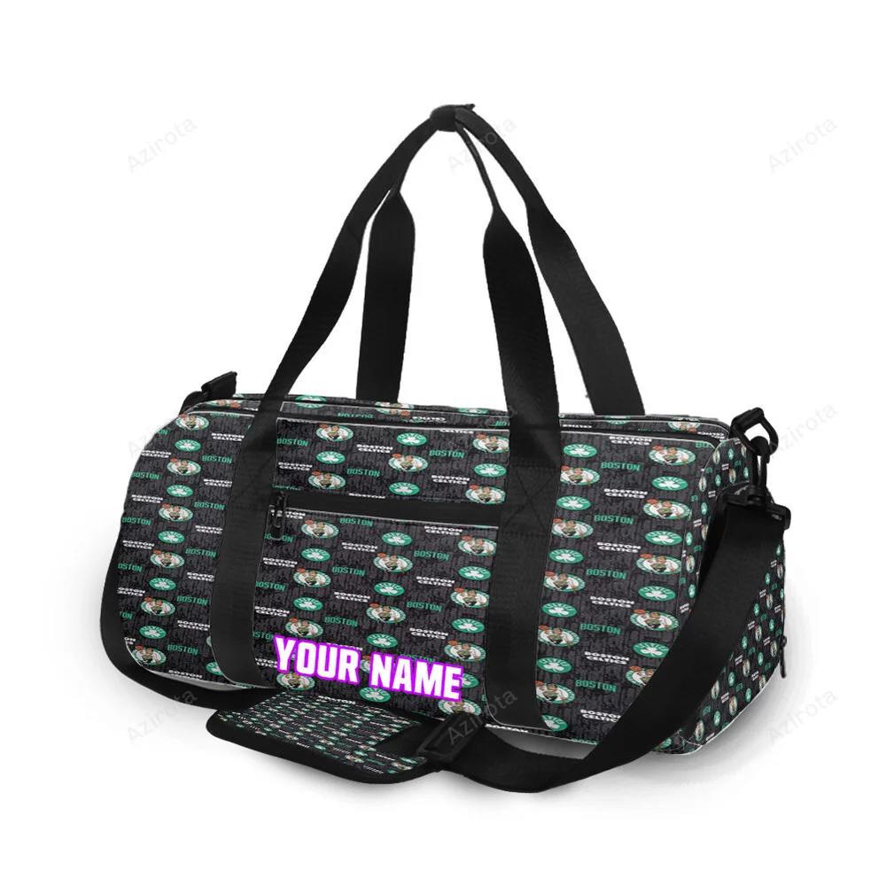 Boston celtics 5 personalized name travel bag gym bag 498 Travel Bag