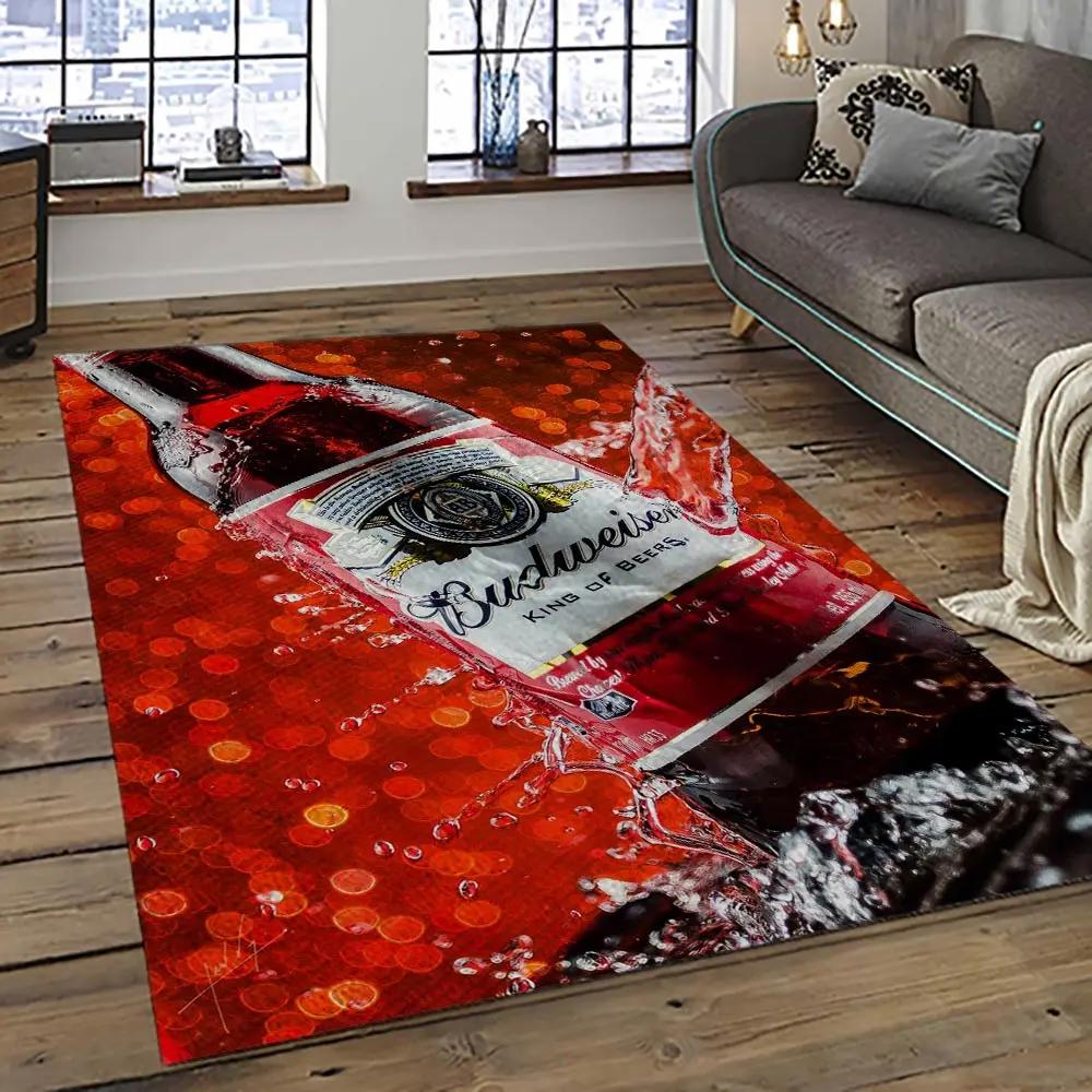 Budweiser american style beer retangle carpet area rug home decor gift best present for friends bw23 Rectangle Rug