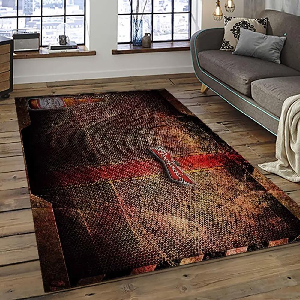 Budweiser american style beer retangle carpet area rug home decor gift best present for friends bw4 Rectangle Rug