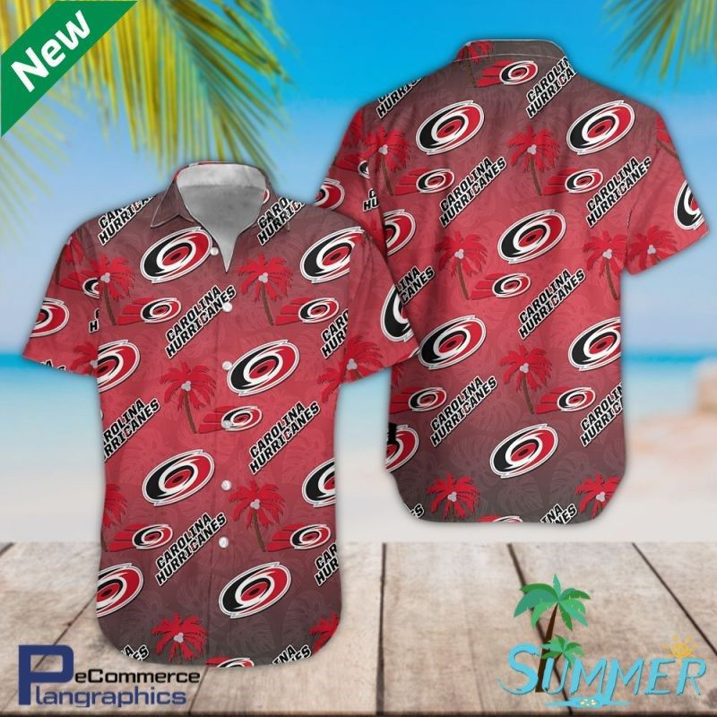 Carolina hurricanes all over print hawaiian aloha shirt hawaiian shorts beach short shirt Hawaii Shirt Shorts & Flip Flops