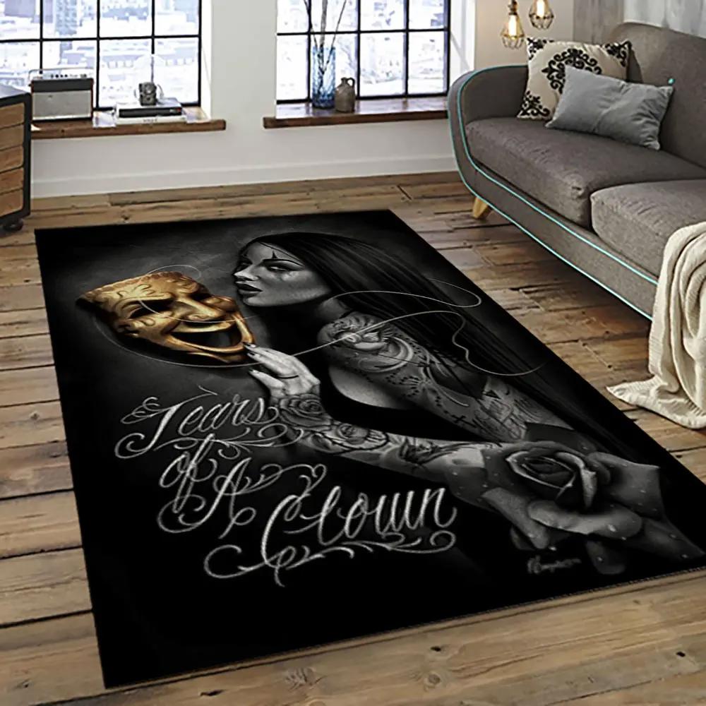 Chicano cholo style living room retangle carpet area rug home decor room decor gift for friends cc14 Rectangle Rug