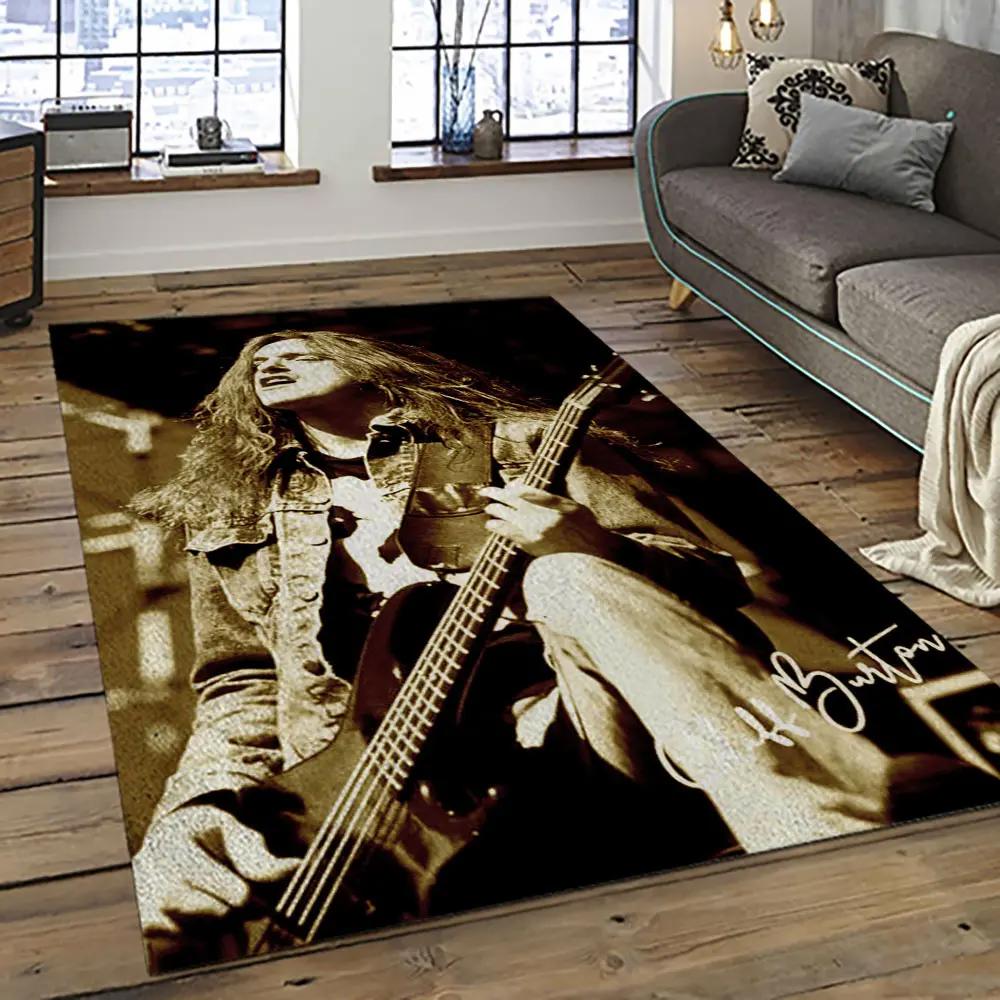 Cliff burton rapper hiphop music retangle carpet area rug home decor best gift for fan and friends cb20 Rectangle Rug