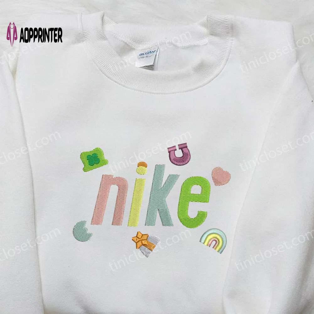 Colorful x nike embroidered hoodie & shirt: best birthday gift ideas Embroidered Shirt