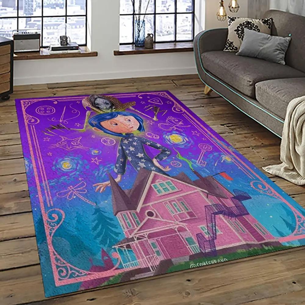 Coraline fantastic film movie carpet area rug home decor halloween gift best present for friends cr16 Rectangle Rug