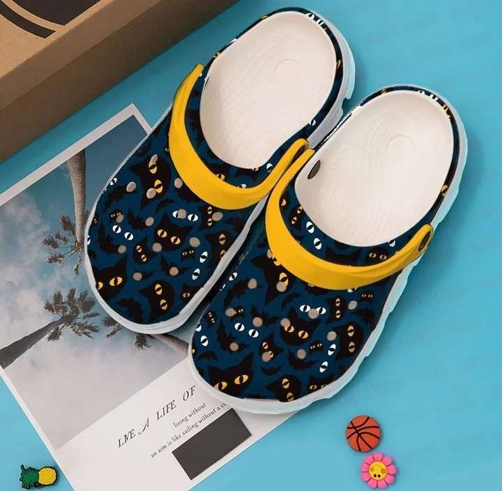 Crocs outfit - black cats and bats crocs crocband clogs shoes for halloween - 237 Crocs Outfit