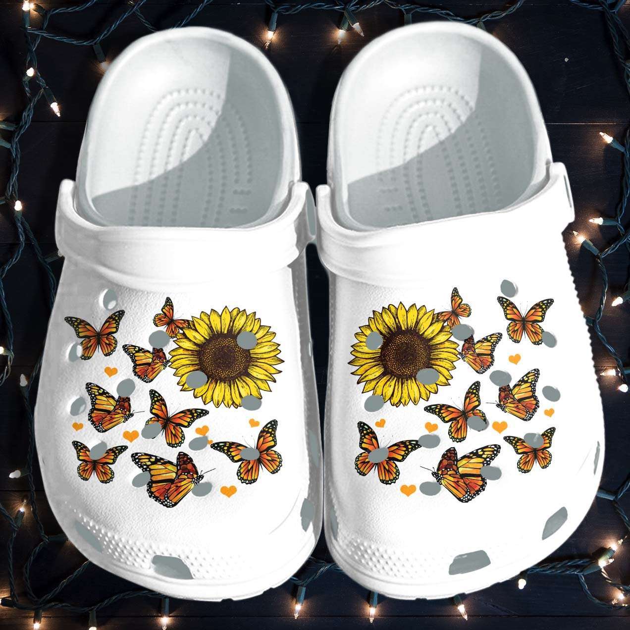Crocs outfit - butterfly sunflower crocs crocband clog shoes - 346 Crocs Outfit