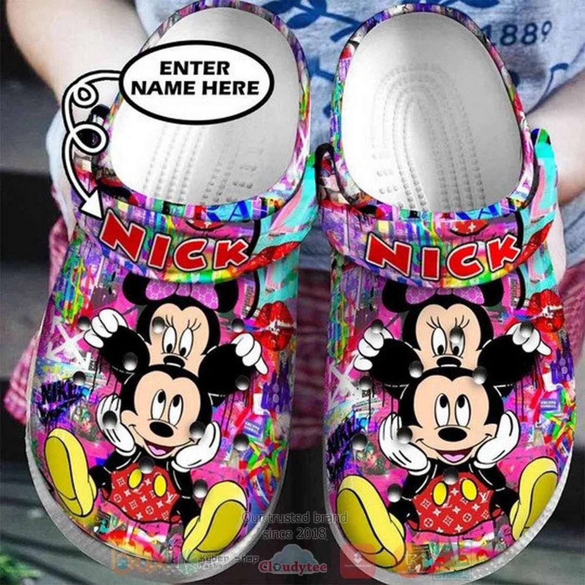 Crocs outfit - disney mickey minnie color custom name crocs clogs crocband shoes - 610 Crocs Outfit
