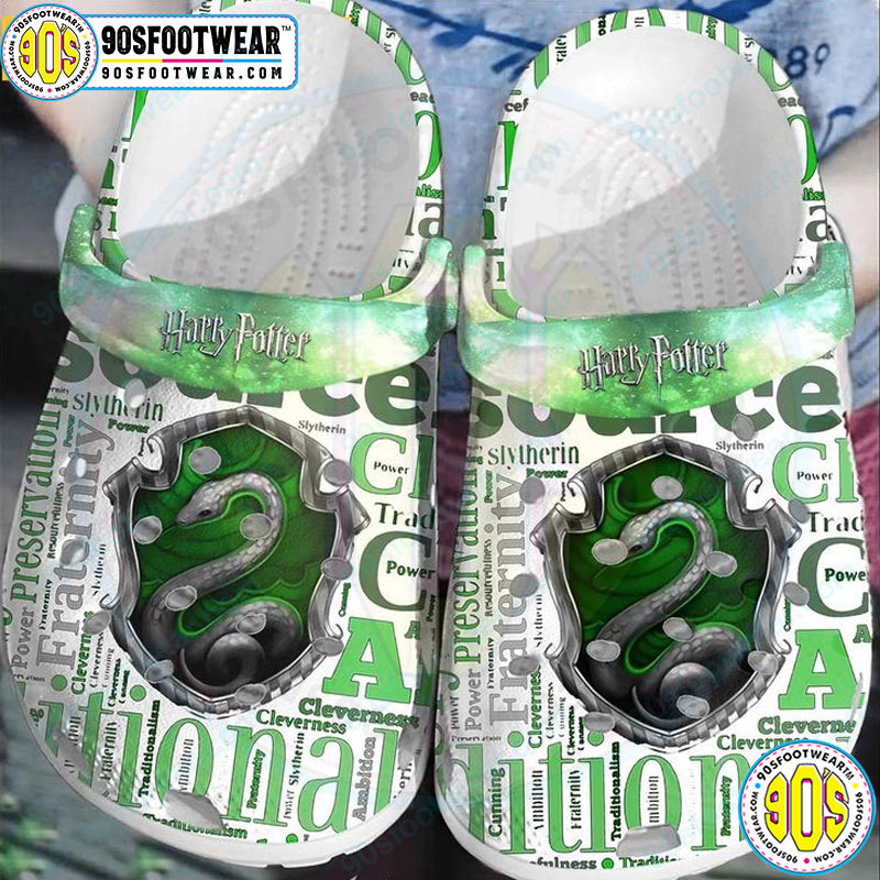 Crocs outfit - harry potter crocs slytherin house text harry potter movie clog shoes for hp fan - 1172 Crocs Outfit