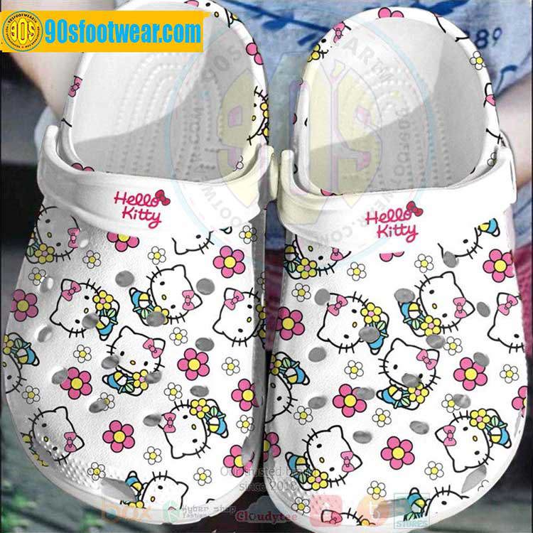 Crocs outfit - hello kitty crocs – hello kitty floral pattern crocband clog shoes - 1204 Crocs Outfit