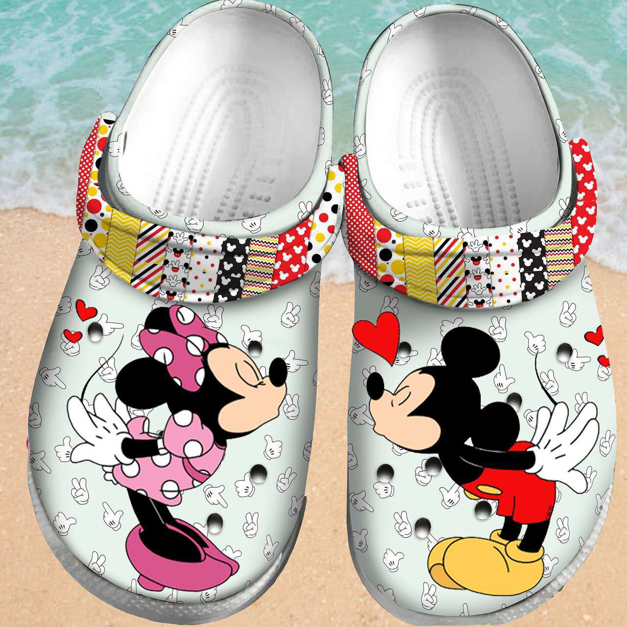 Crocs outfit - mickey minnie couple crocs crocband clogs - 1439 Crocs Outfit