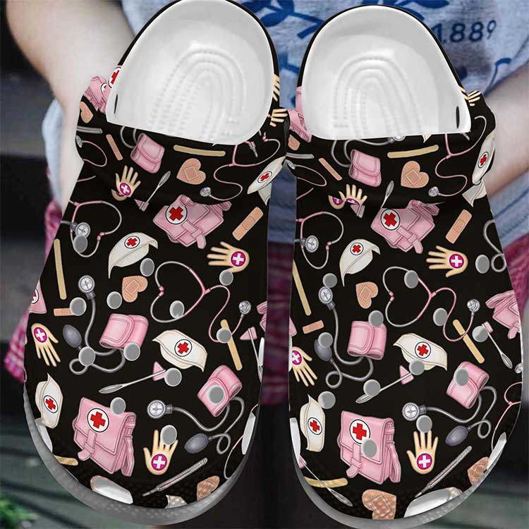 Crocs outfit - nurses tools black crocs clogs shoes - 1581 Crocs Outfit