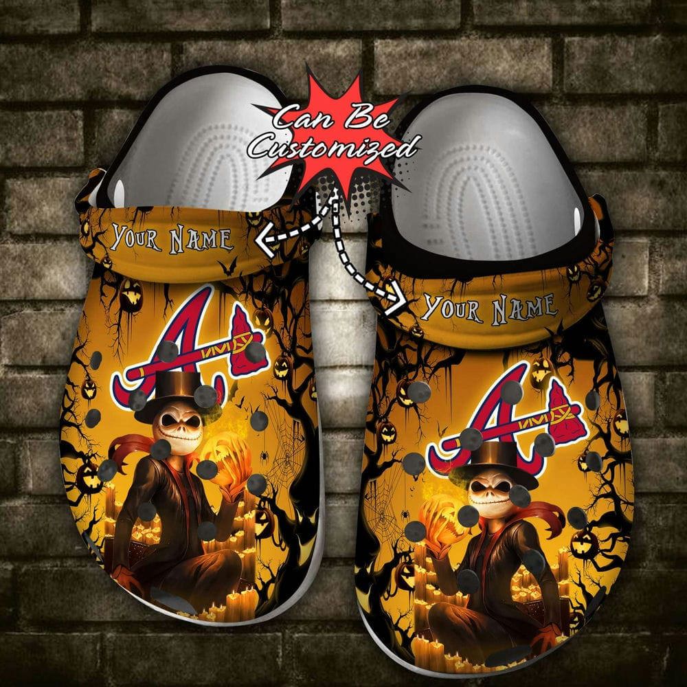 Crocs outfit - personalized atlanta braves halloween light nightmare before christmas crocs clogs crocband shoes - 1614 Crocs Outfit
