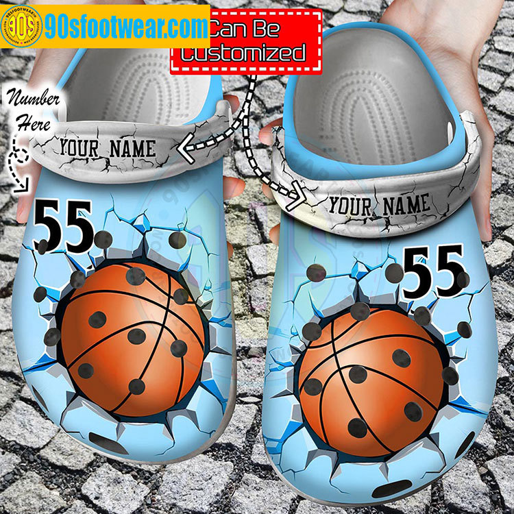 Crocs outfit - personalized basketball crocs basketball crack blue custom classic clog - 1626 Crocs Outfit