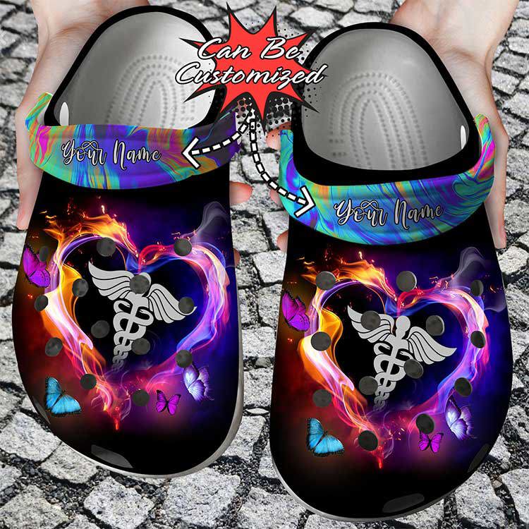 Crocs outfit - personalized registered nurse heart light crocs clogs shoes - 1825 Crocs Outfit