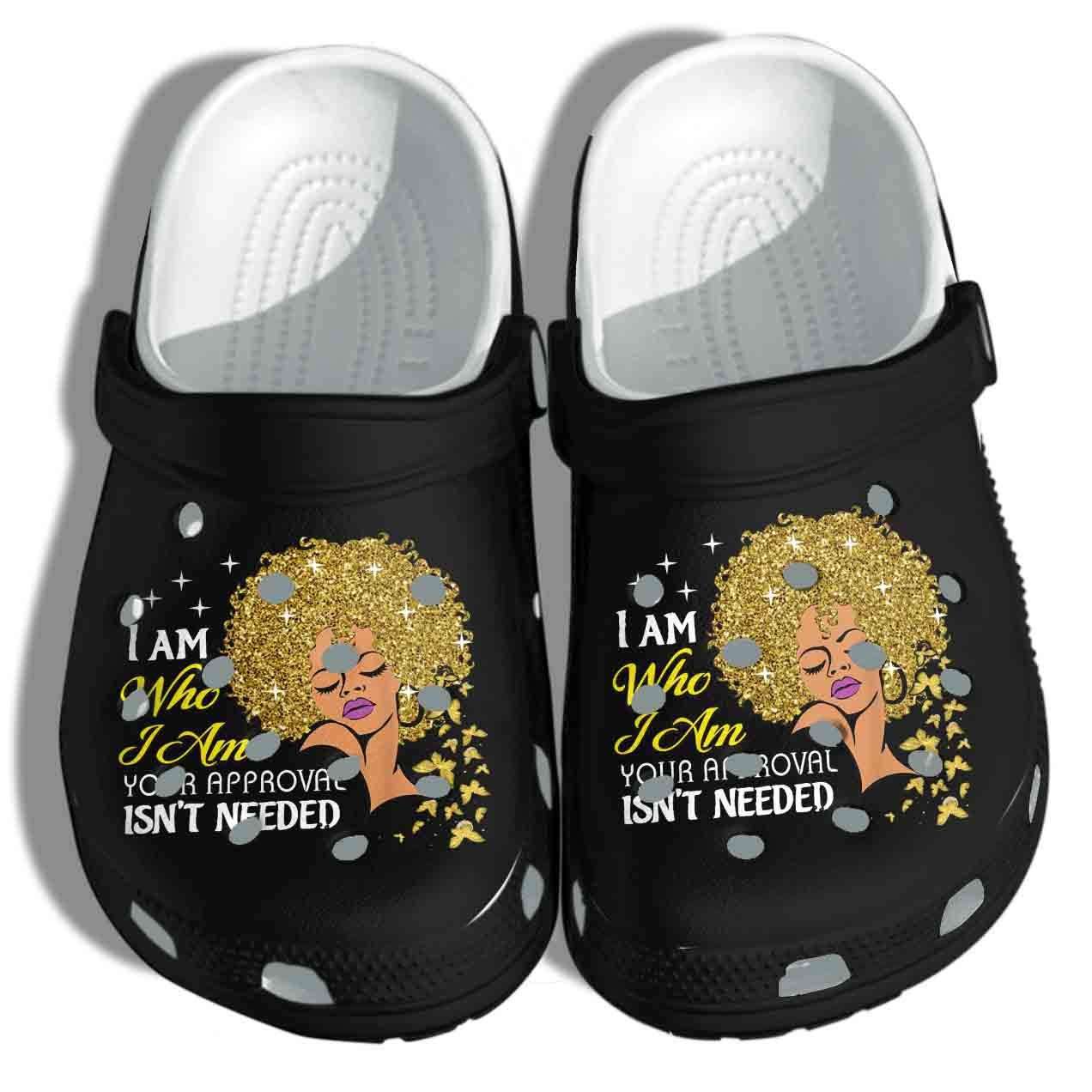 Crocs outfit - proud black queen i am your approval isn’t needed crocs crocband clog shoes - 1941 Crocs Outfit