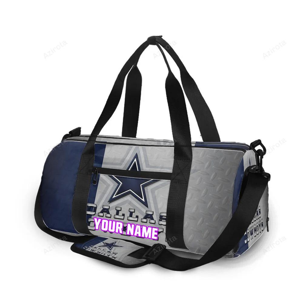 Dallas cowboys star metal personalized name travel bag gym bag 2028 Travel Bag