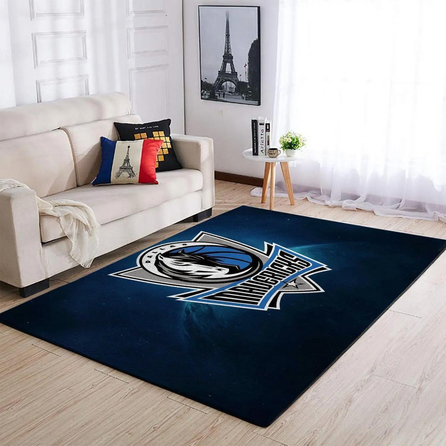 Dallas mavericks area rug nba carpet living room rug regtangle carpet v3650 Rectangle Rug
