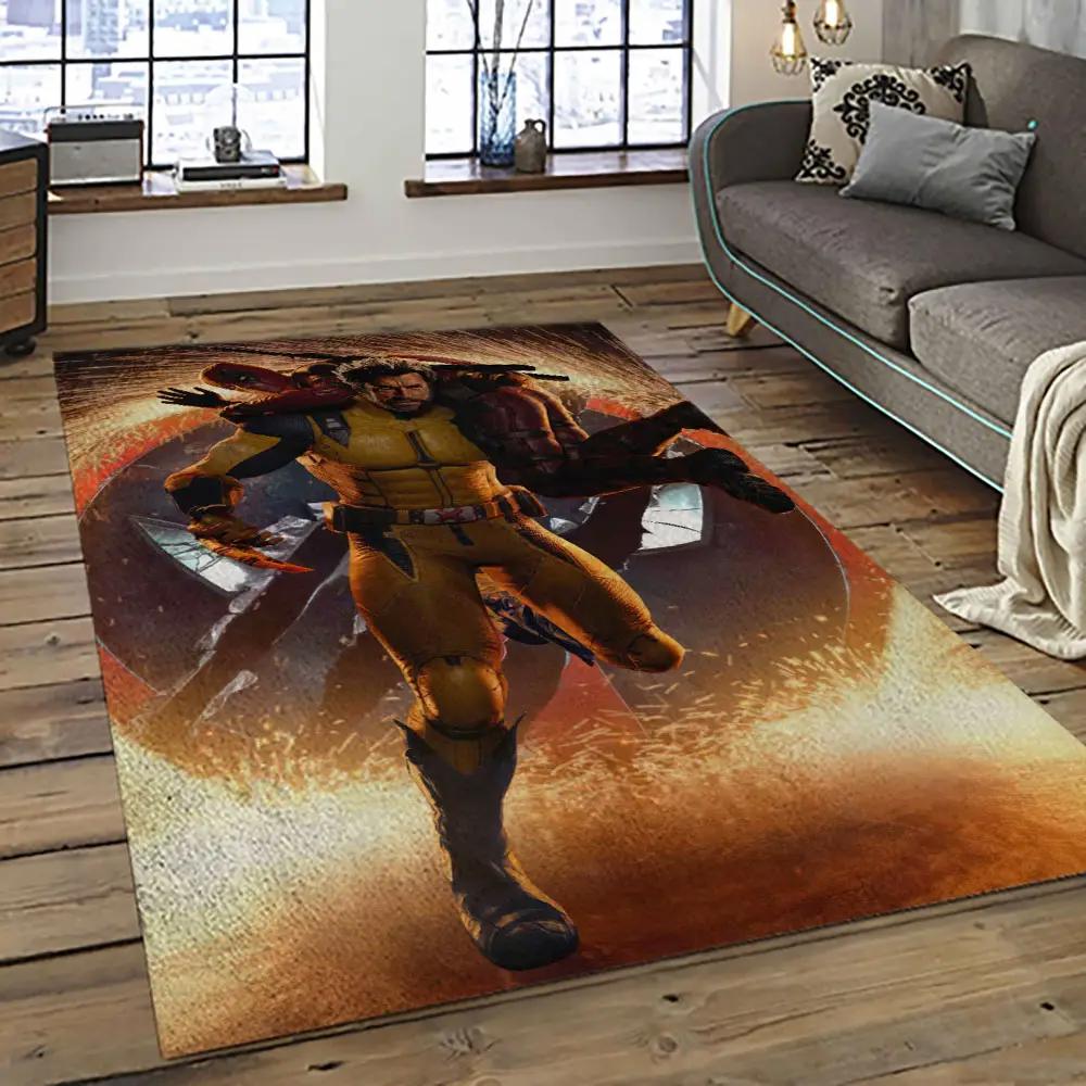 Deadpool marvel movie retangle carpet area rug home decor best gift for fan and friends dp6 Rectangle Rug