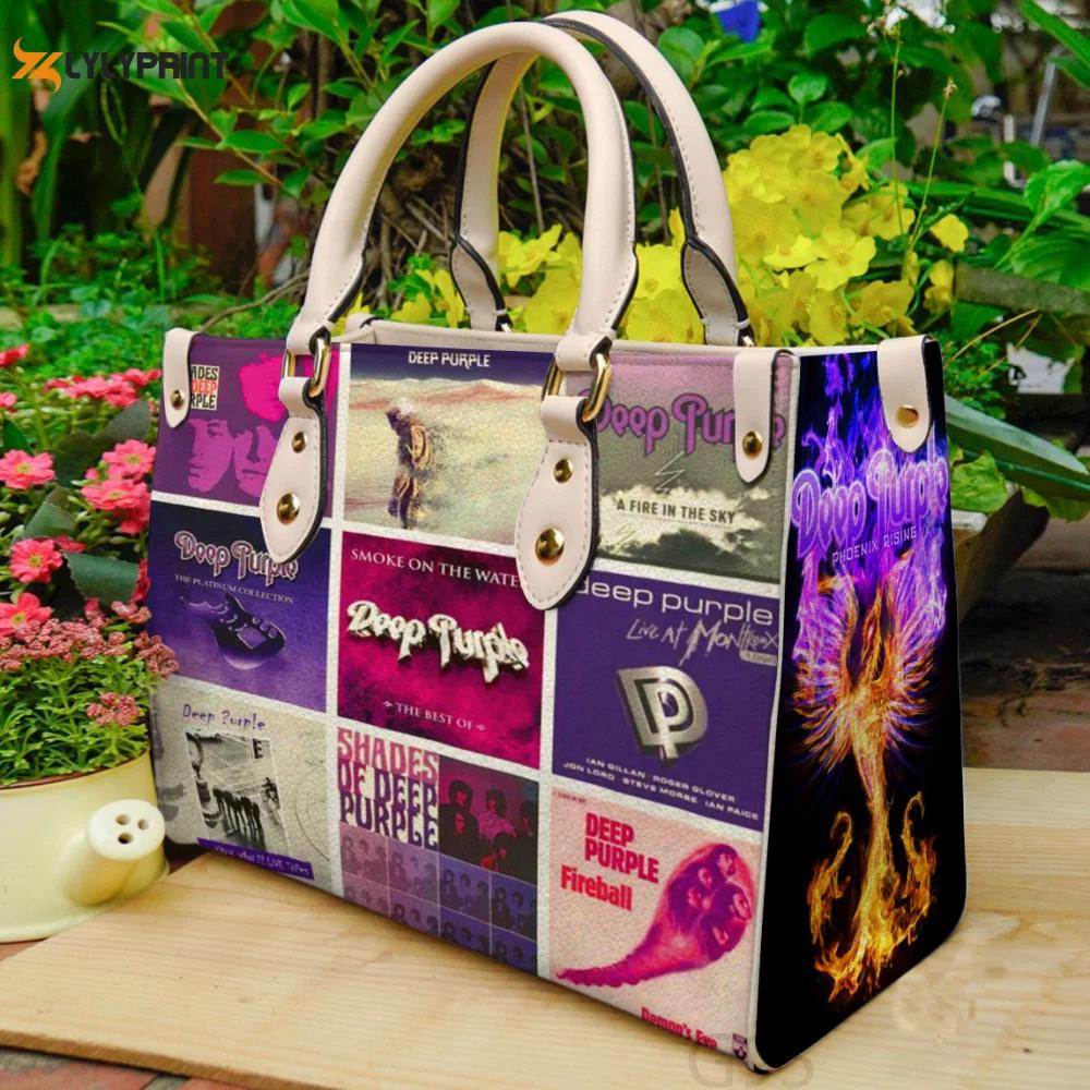Deep purple 1 leather bag for women gift 766 Women Leather Hand Bag