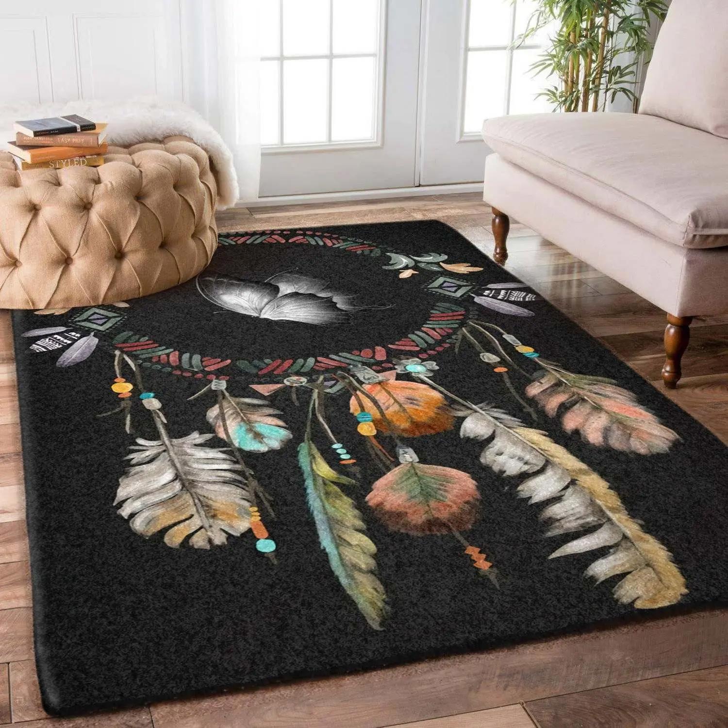 Deer colorful hn0709048r rug living room rug home decor Rectangle Rug