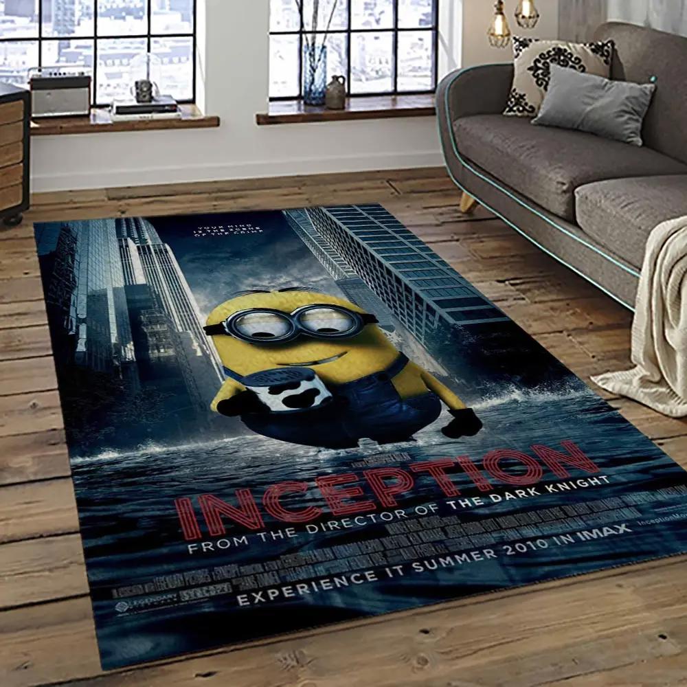Despicable me film movie minion characters area rug home decor halloween gift best present for friends dmm48 Rectangle Rug