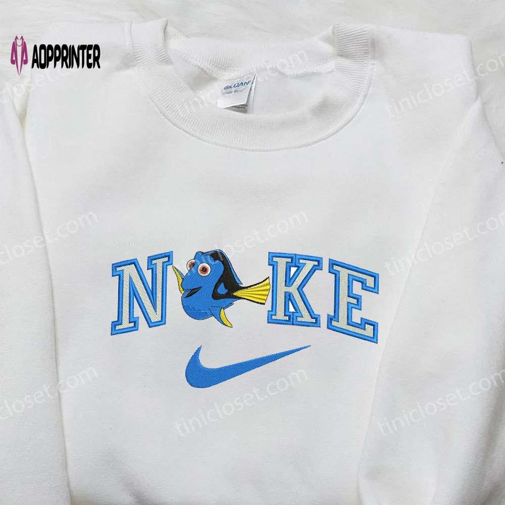 Dory x nike embroidered shirt: custom finding dory tee Embroidered Shirt