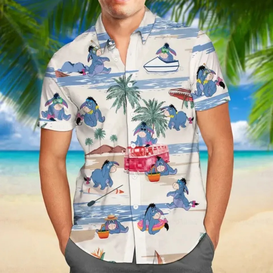 Eeyore hawaian shirts 1 Hawaii Shirt Shorts & Flip Flops