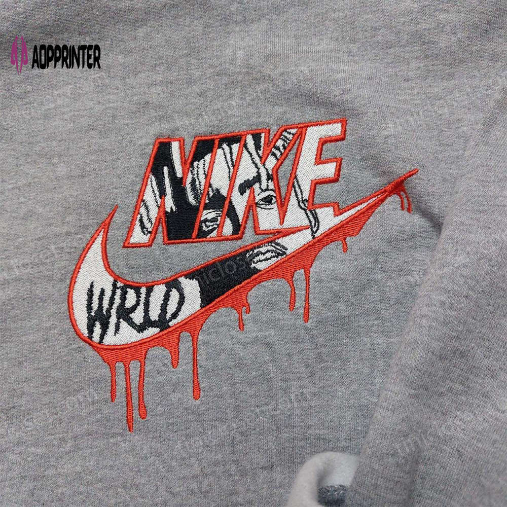 Exclusive juice wrld nike sweatshirt logo hoodie & celebrity shirt – embroidered collection Embroidered Shirt