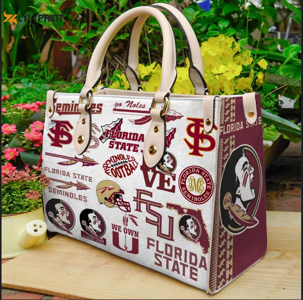 Florida state seminoles leather handbag for women gift 2364 Women Leather Hand Bag
