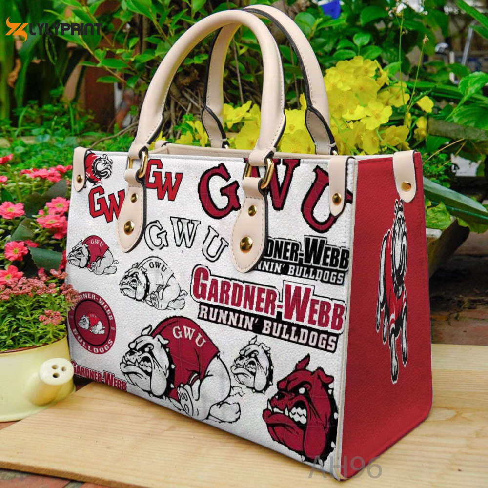 Gardner-webb runnin’ bulldogs leather handbag gift for women 4699 Women Leather Hand Bag