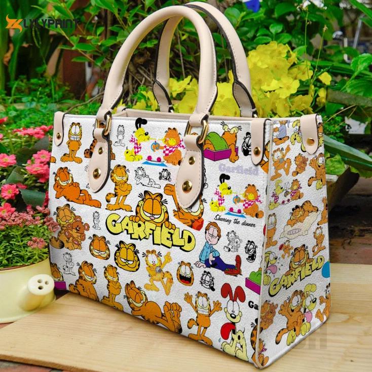 Garfield 3 leather handbag gift for women 358 Women Leather Hand Bag