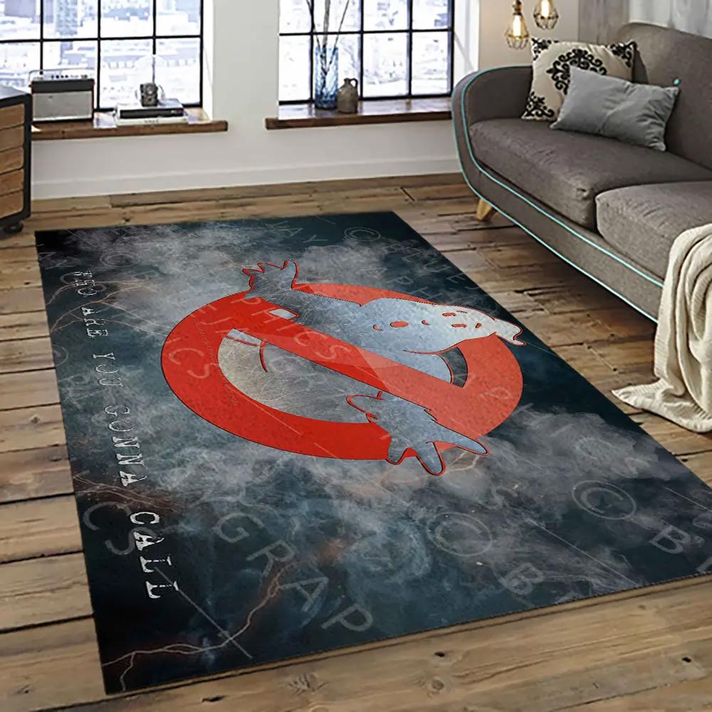 Ghostbusters supernatural comedy film movie carpet area rug home decor halloween gift best present for friends gbs11 Rectangle Rug