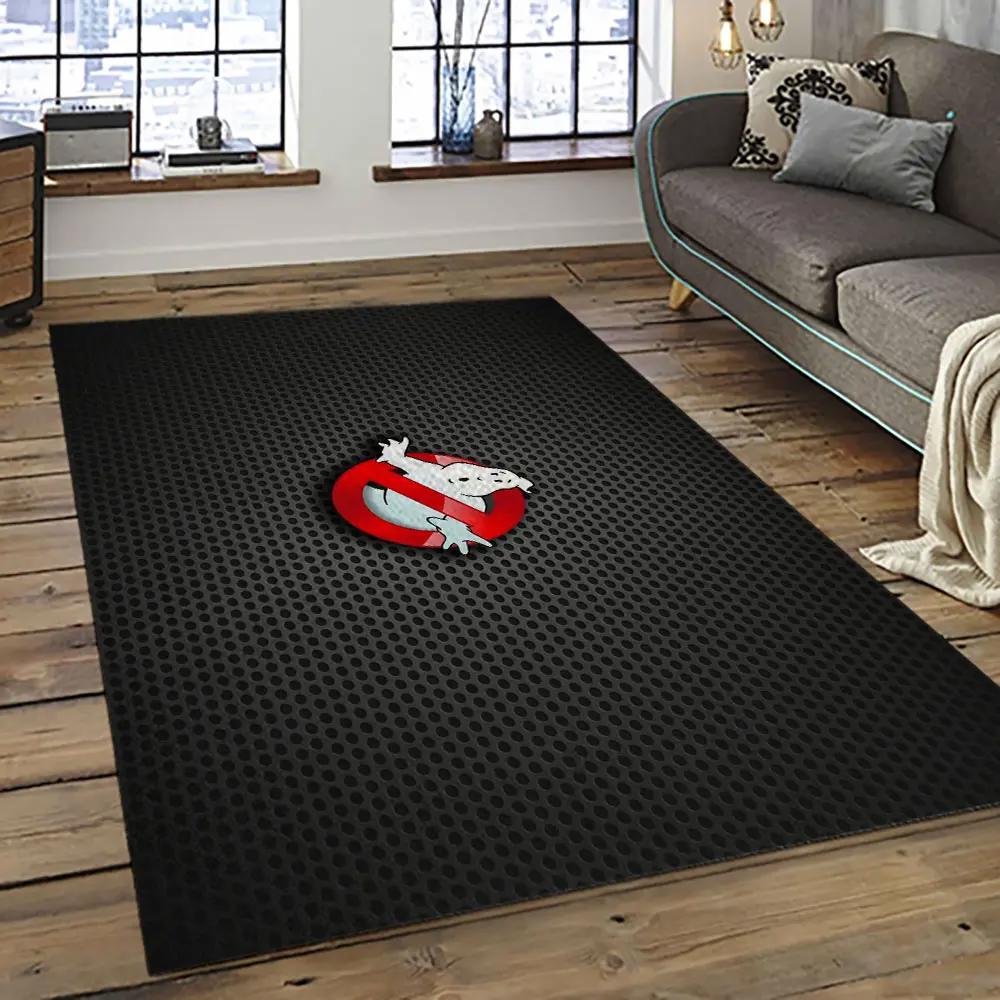 Ghostbusters supernatural comedy film movie carpet area rug home decor halloween gift best present for friends gbs9 Rectangle Rug