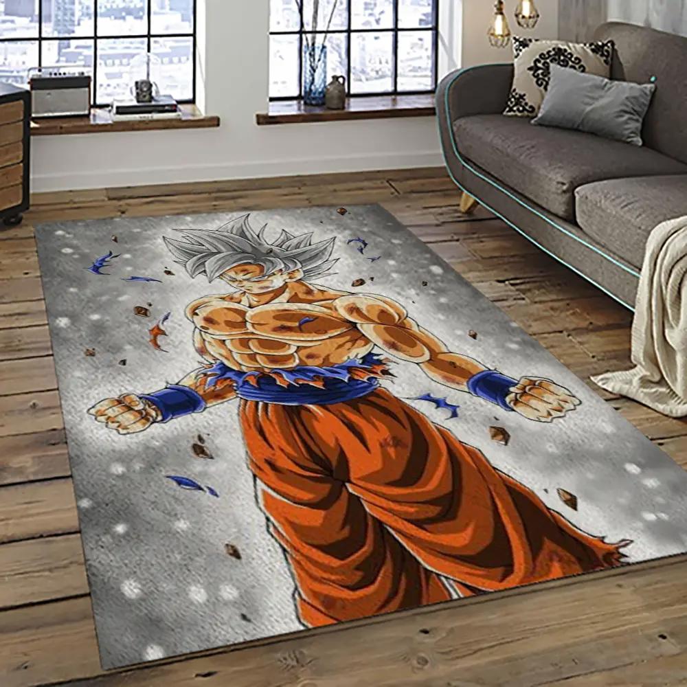 Goku characters cartoon movie carpet rectangle area rug for living room bedroom decor gku28 Rectangle Rug