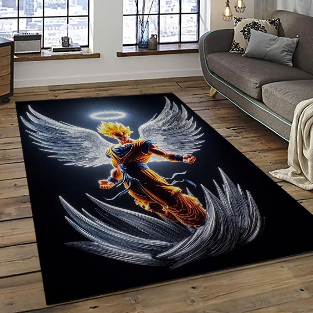 Goku characters cartoon movie carpet rectangle area rug for living room bedroom decor gku53 Rectangle Rug