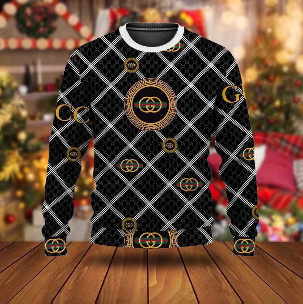 Gucci luxury ugly christmas sweaterhot 2025 style 796 Christmas Ugly Sweater