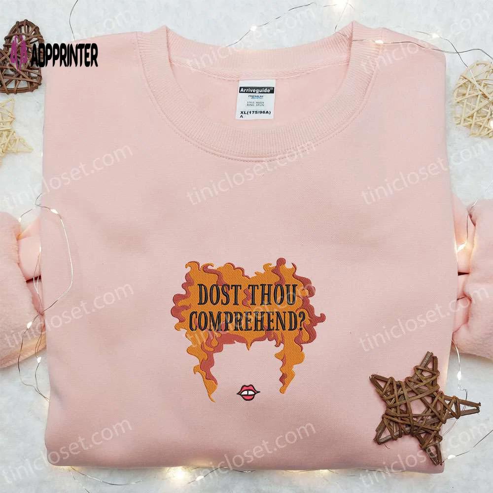 Halloween winifred sanderson embroidered shirt: disney s best gift for halloween lovers Embroidered Shirt
