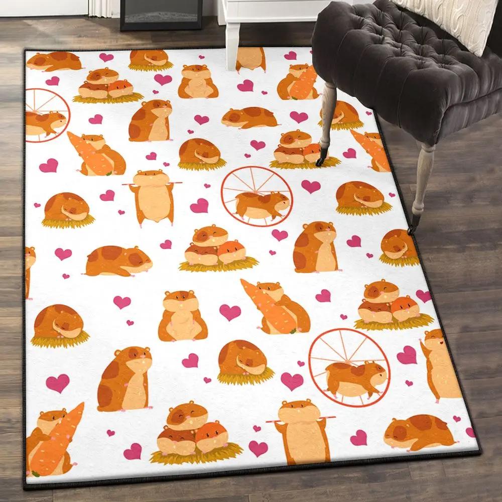 Hamster robo cool rugs, hamster rug Rectangle Rug