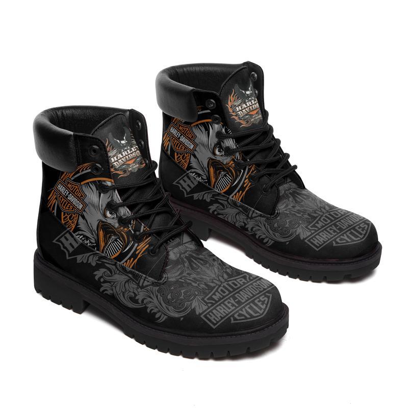 Harley davidson form timboots hot 2023 best gift for fans Timboots Shoes