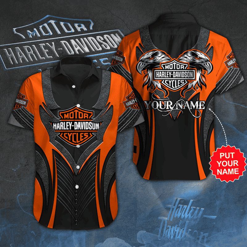 Harley davidson hawaiian shirt summer shirt 5 Hawaii Shirt Shorts & Flip Flops