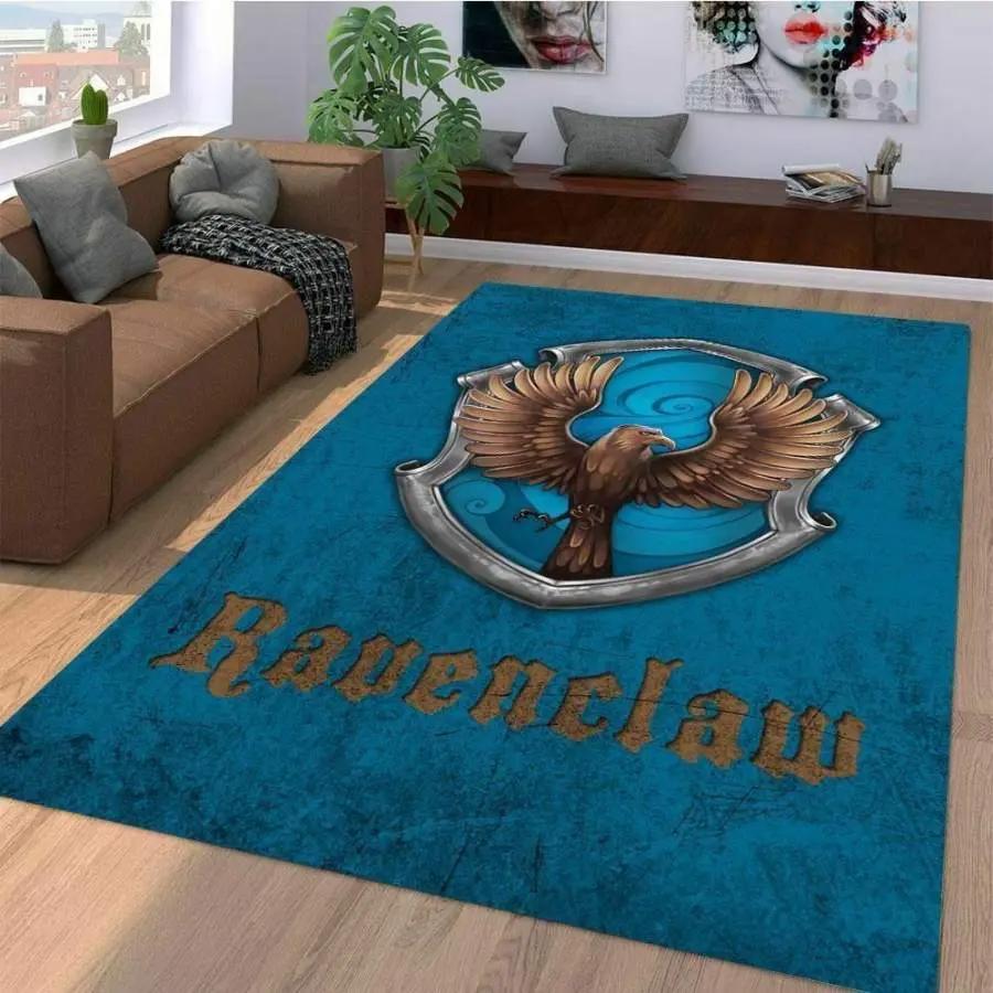 Harry potter ravenclaw area rug living room rug home decor movie ofd hp04 Rectangle Rug