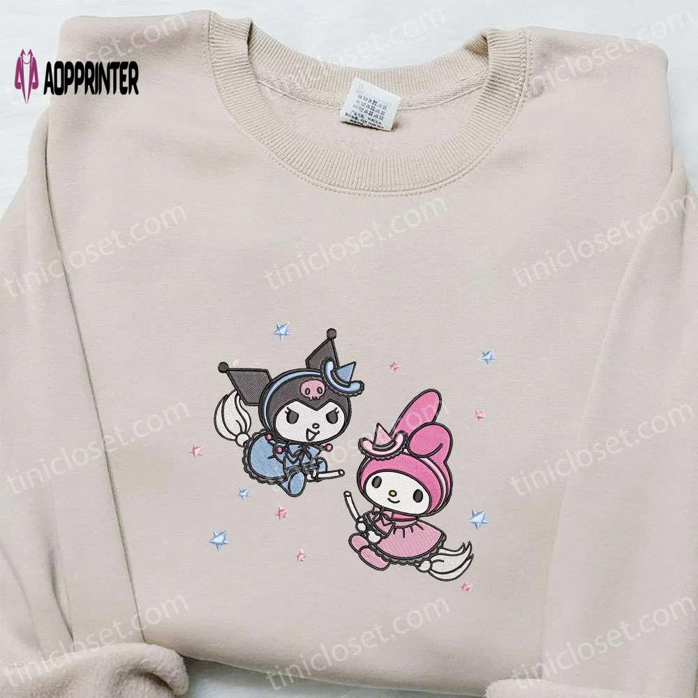 Hello kitty halloween embroidered shirt – cute gift for daughter best halloween shirt Embroidered Shirt