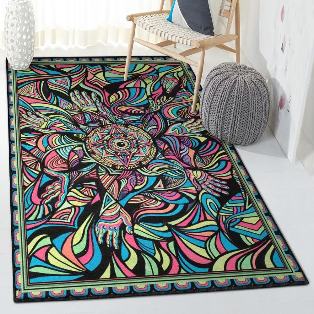 Hippie van indoor outdoor rugs, hippie rug Rectangle Rug