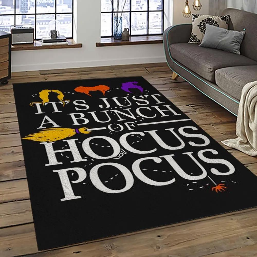 Hocus pocus supernatural comedy film movie carpet area rug home decor halloween gift best present for friends hps13 Rectangle Rug