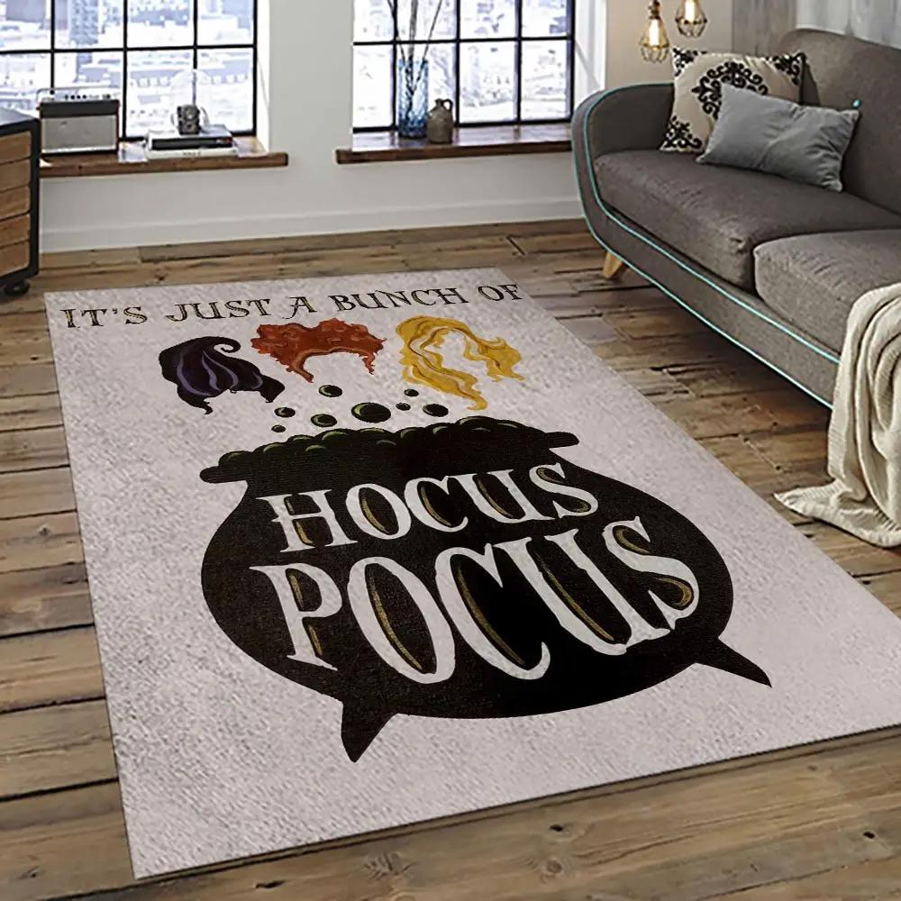 Hocus pocus supernatural comedy film movie carpet area rug home decor halloween gift best present for friends hps5 Rectangle Rug