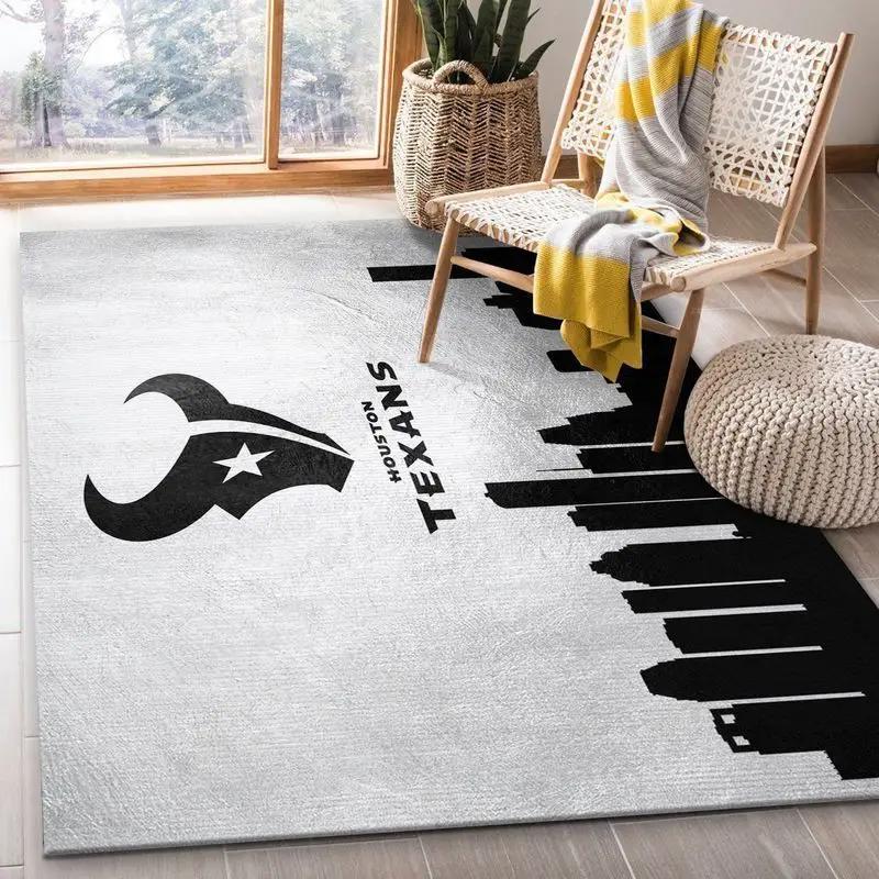 Houston texans nfl 30 area rug living room and bed room rug regtangle carpet Rectangle Rug