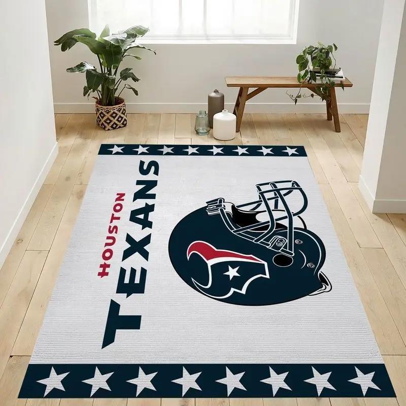 Houston texans nfl 7 area rug living room and bed room rug regtangle carpet Rectangle Rug