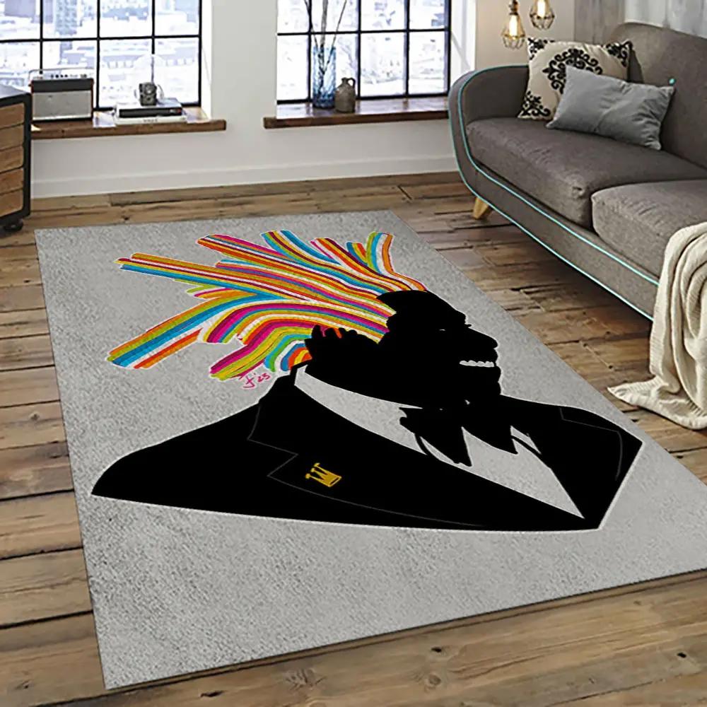 Jay-z rapper hiphop music retangle carpet area rug home decor best gift for fan and friends jz5 Rectangle Rug