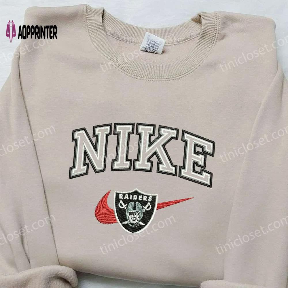 Las vegas raiders x nike embroidered sweatshirt nba sport & inspired shirt Embroidered Shirt