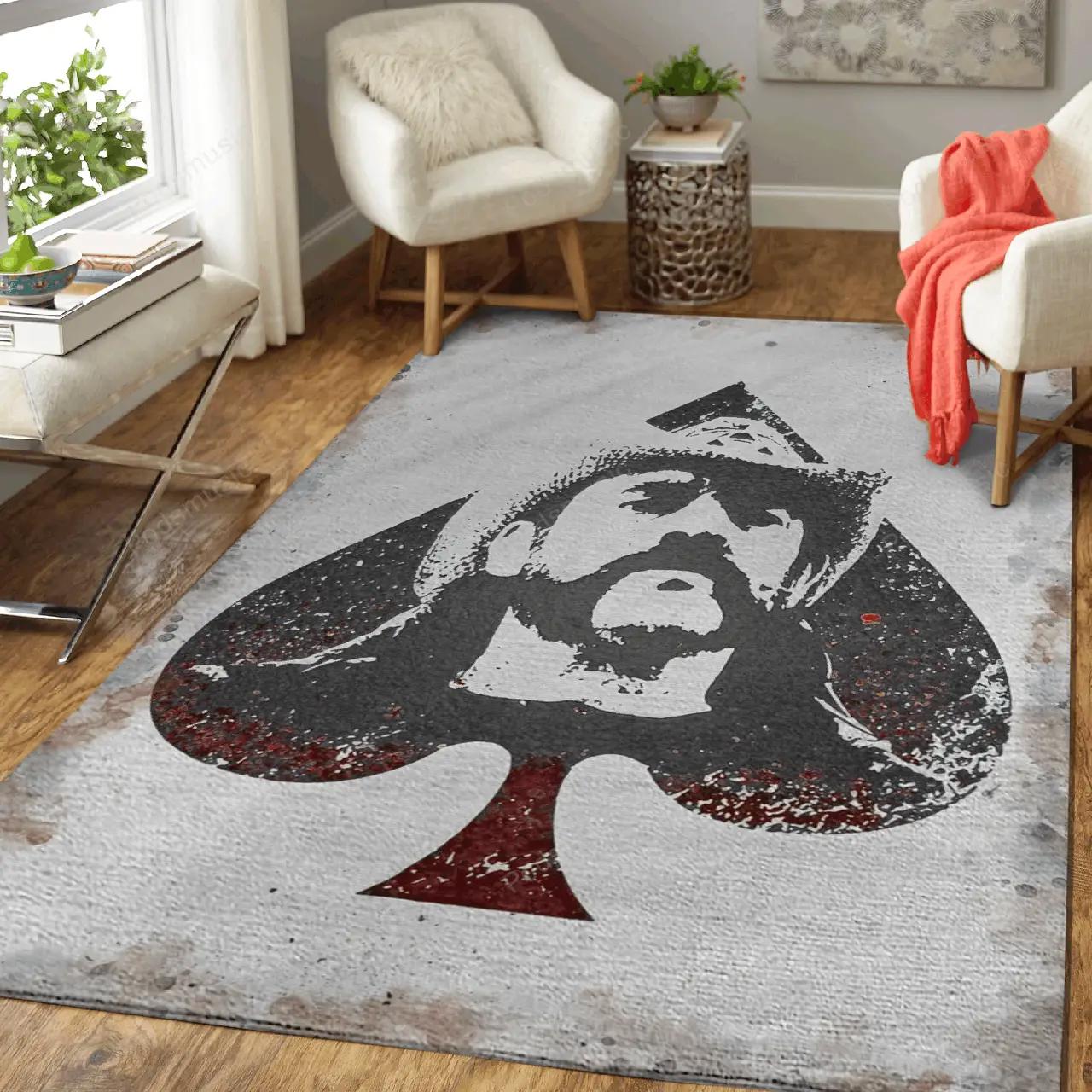 Lemmy kilmister music art for fans area rug living room carpet rug regtangle carpet floor decor home decor v8372 Rectangle Rug
